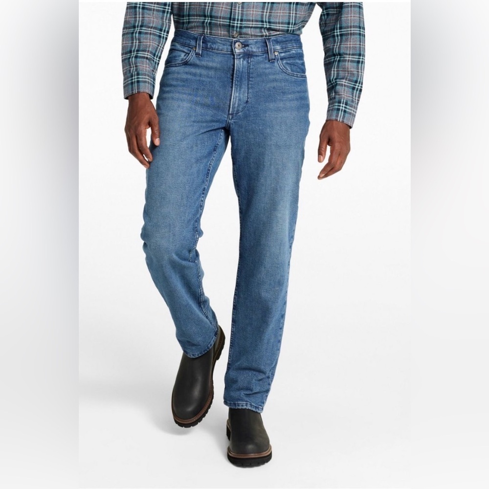 L.L. Bean Relaxed Fit Blue Jeans Lined for Men